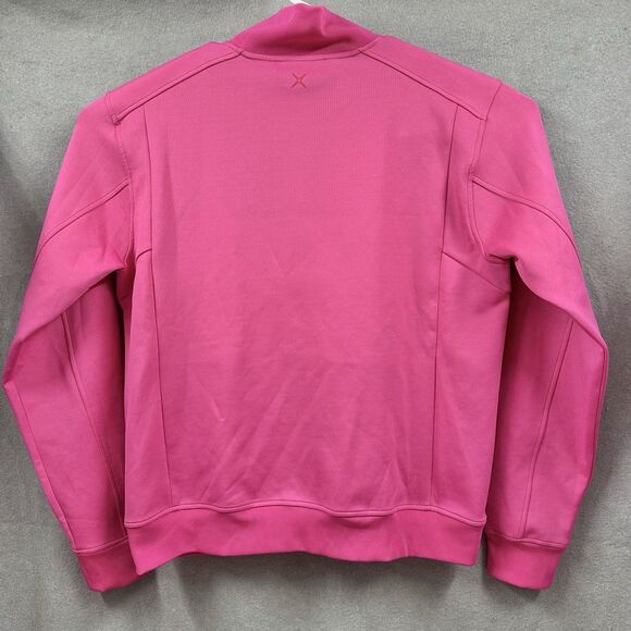 GSTQ Mens Medium Track Jacket Zip Up Hot Pink Athletic Luxury Streetwear NEW - Picture 5 of 12